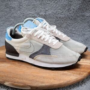 Nike Day break-Type Day Break N354 White Blue Men's Sz 8 CJ1156-101 sneakers